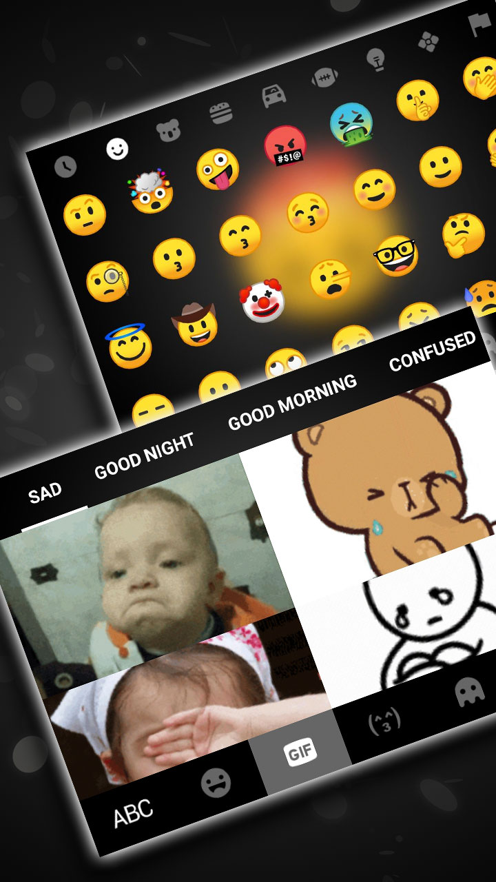 اسکرین شات برنامه Sad Emojis Gravity Theme 4