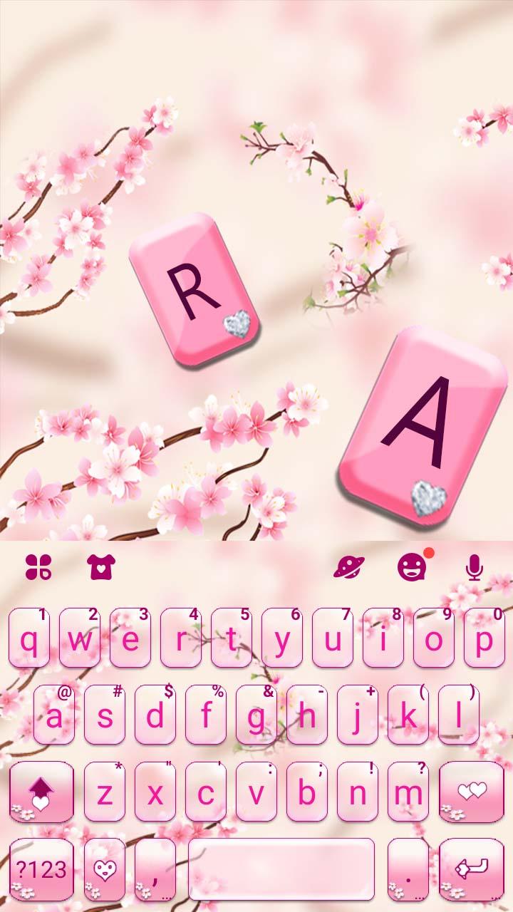 اسکرین شات 5 برنامه Sakura Blossom 2 Keyboard Theme