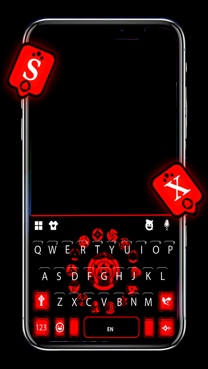 اسکرین شات 1 برنامه Anime Signs Keyboard Backgroun