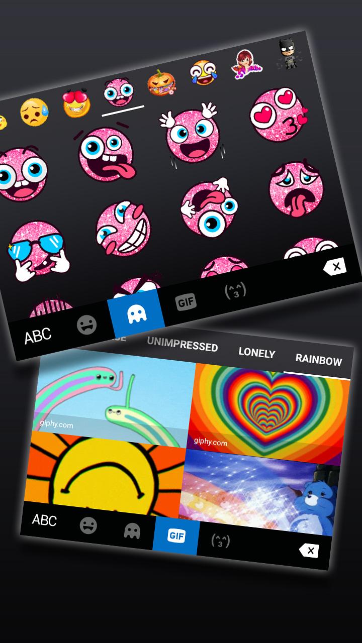 اسکرین شات 4 برنامه Simply Black Keyboard Theme