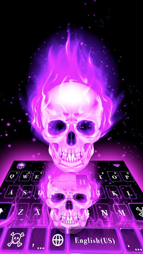 اسکرین شات 1 برنامه Skeleton Keyboard Theme