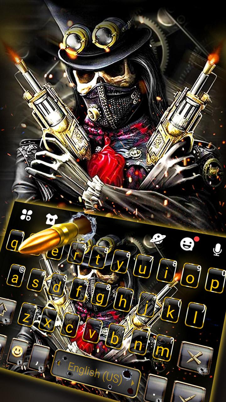 اسکرین شات برنامه Skull Gun Theme 1