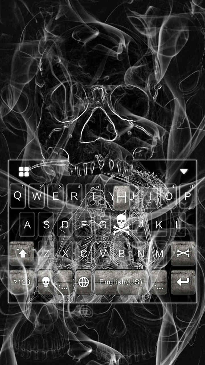 اسکرین شات 1 برنامه Skullgrimreaper Keyboard Theme