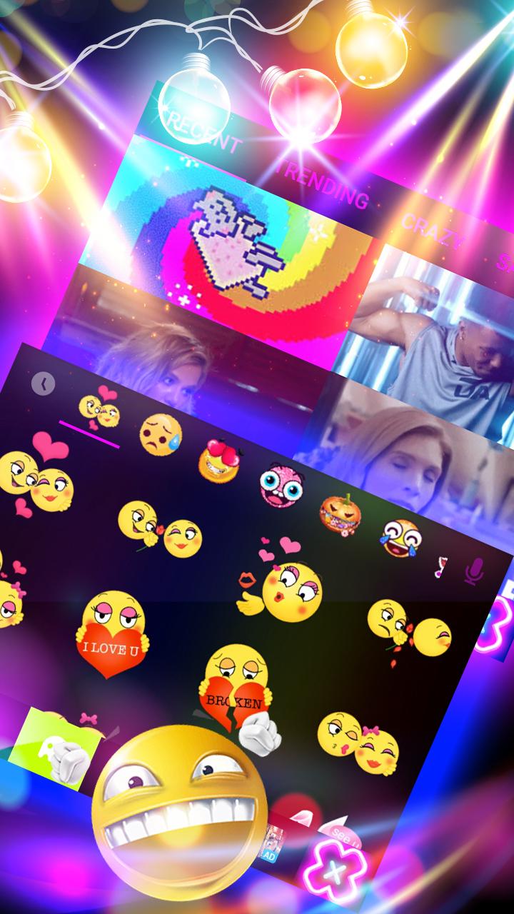 اسکرین شات 4 برنامه Sparkle Neon LED Lights Themes