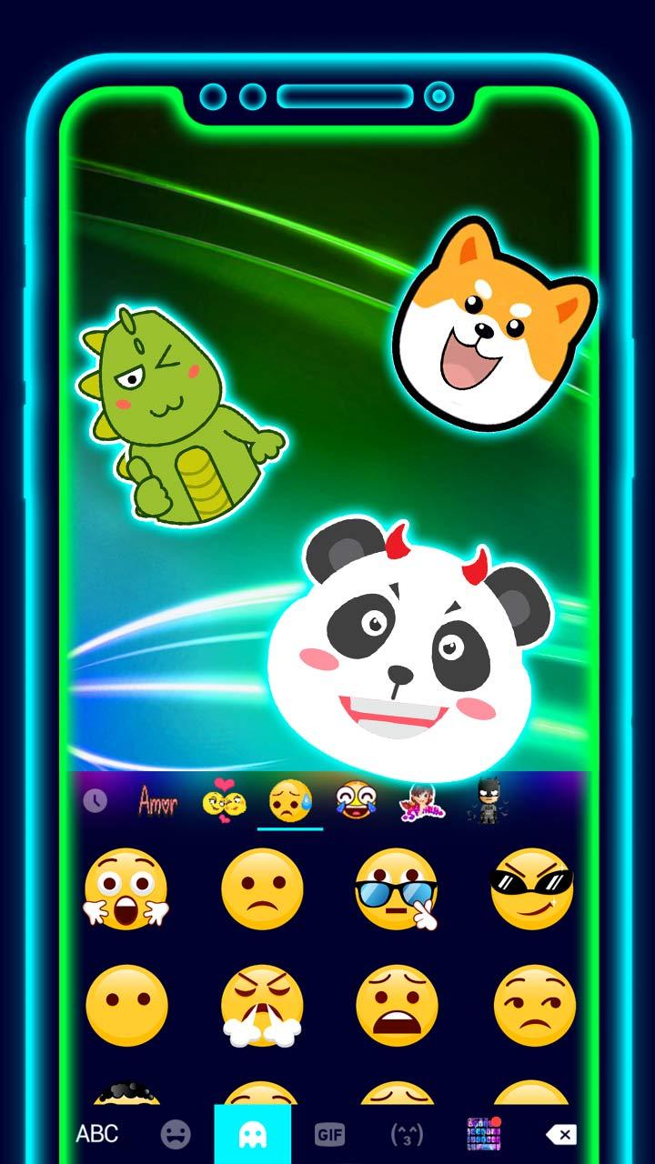 اسکرین شات 3 برنامه Super Neon 3D Theme