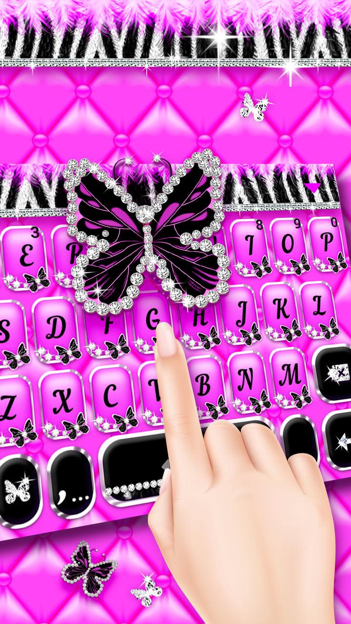 اسکرین شات 3 برنامه Luxury Butterfly Zebra Theme