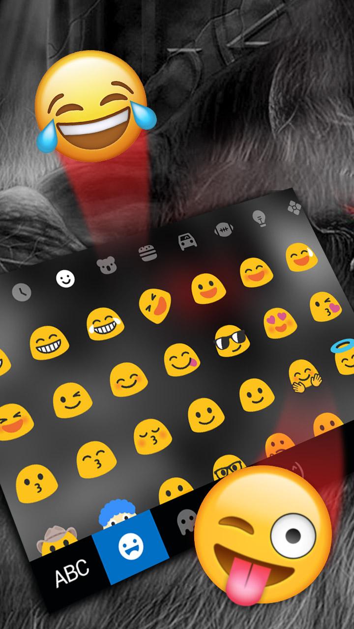 اسکرین شات 3 برنامه Zombie Monster Skull Keyboard Theme