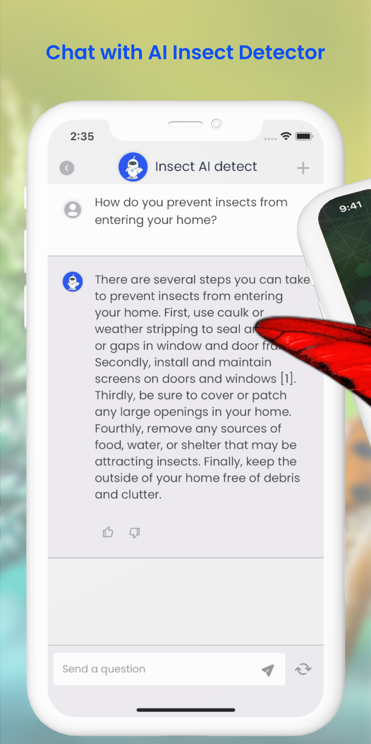 اسکرین شات 2 برنامه Insect ID: AI Bug Identifier