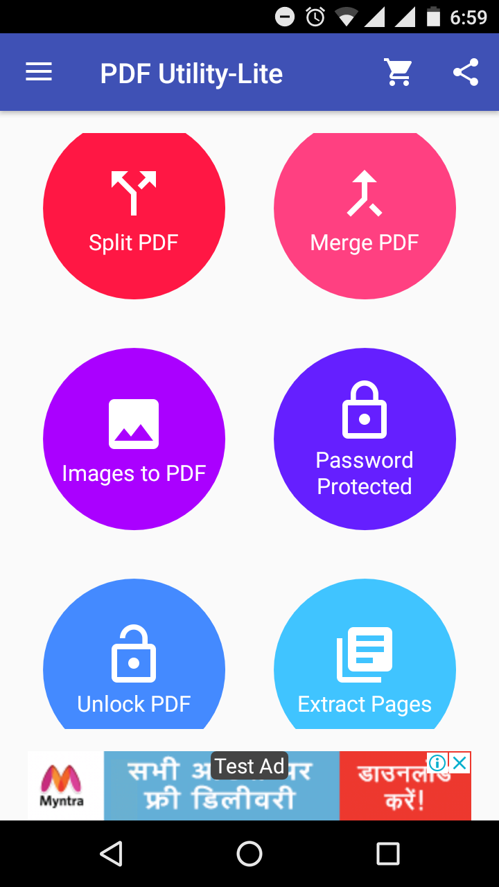 اسکرین شات 1 برنامه PDF Utility - PDF Tools Split/
