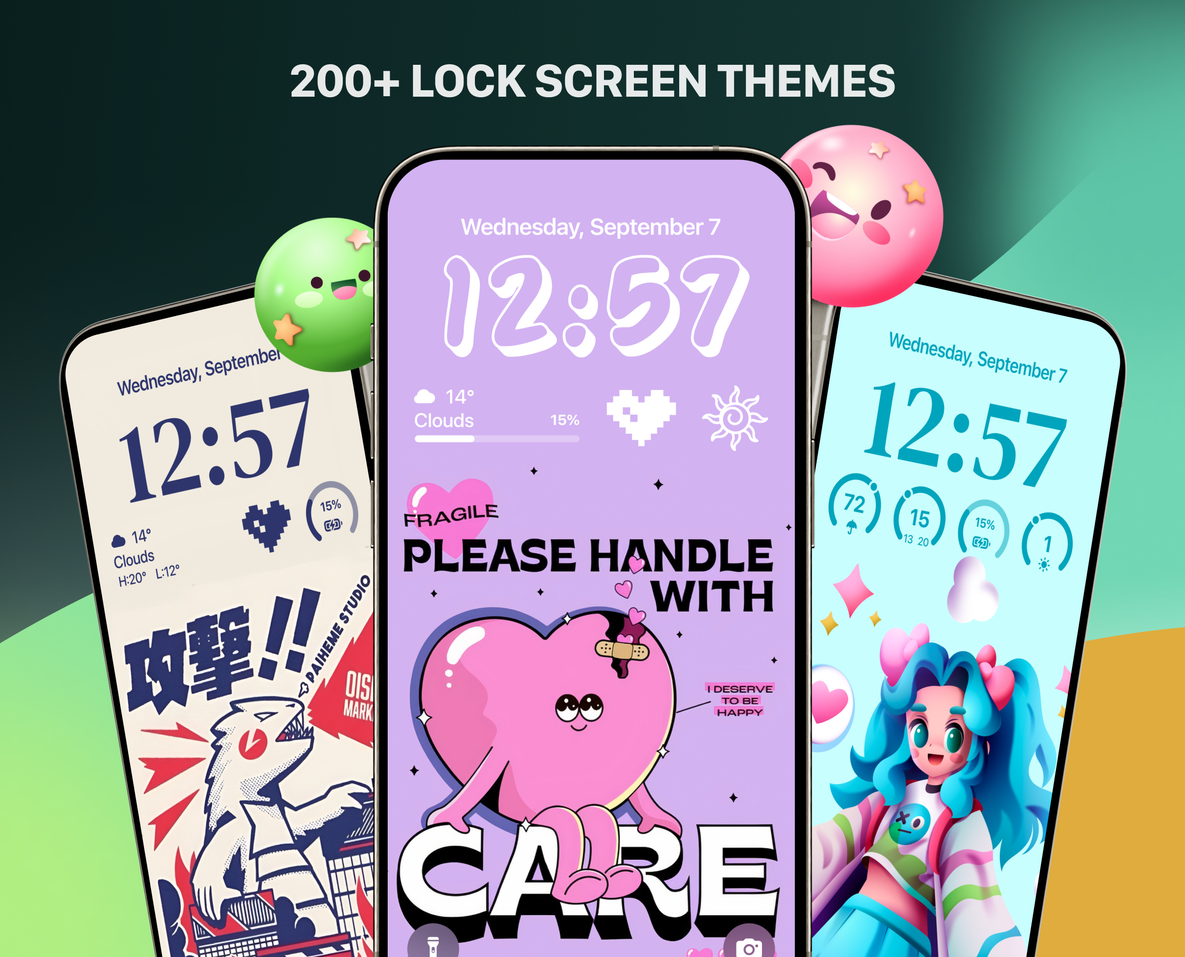 اسکرین شات 1 برنامه iLock - Lock Screen OS 17