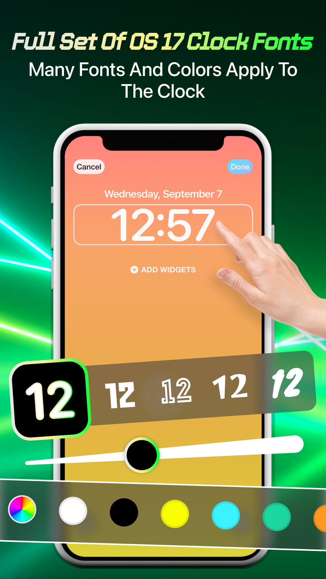 اسکرین شات 2 برنامه iLock - Lock Screen OS 17