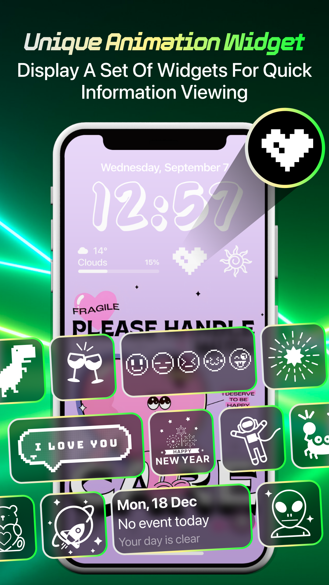 اسکرین شات 3 برنامه iLock - Lock Screen OS 17