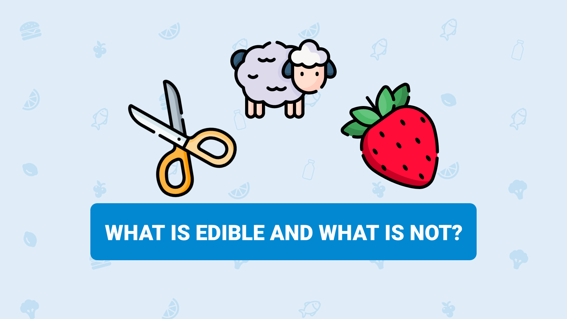 اسکرین شات 1 بازی Foody: Edible & Inedible