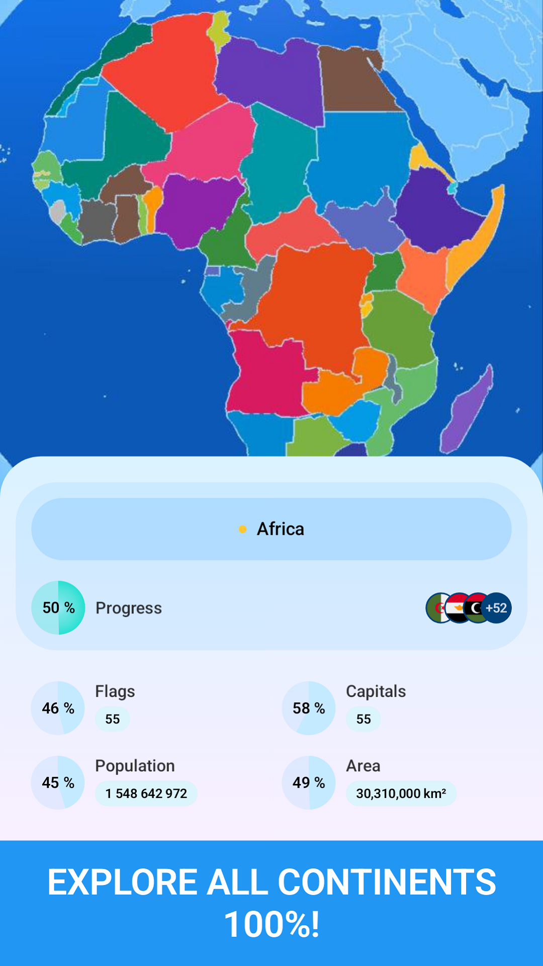 اسکرین شات 4 بازی Geomi: Flags Countries Trivia