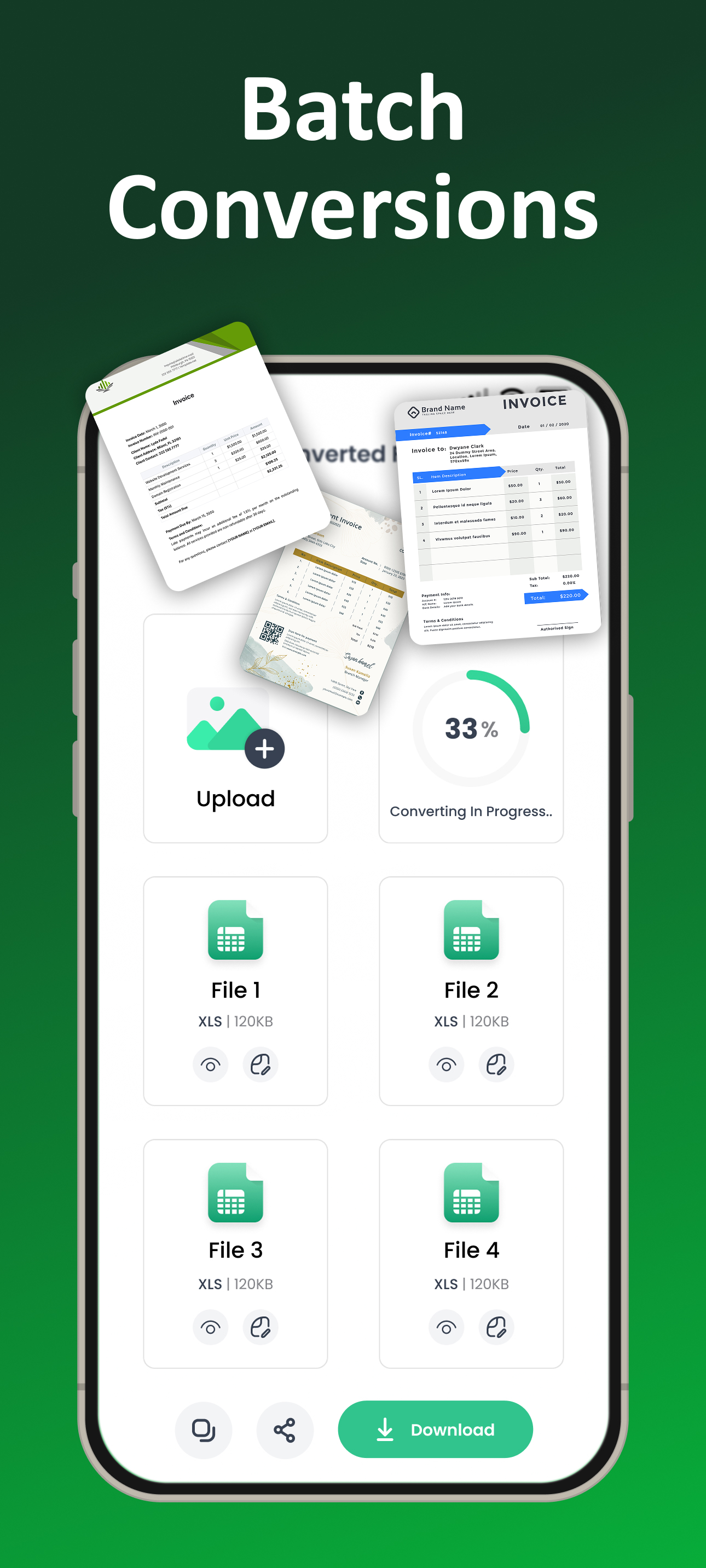 اسکرین شات 2 برنامه Image to Excel Converter－XLSX