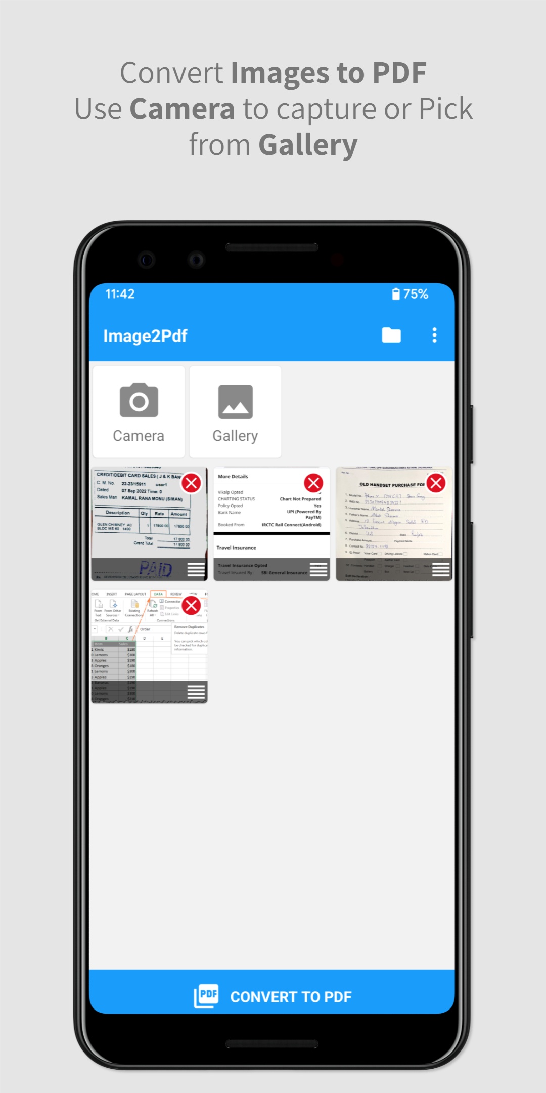 اسکرین شات 1 برنامه Image to PDF : Image2Pdf