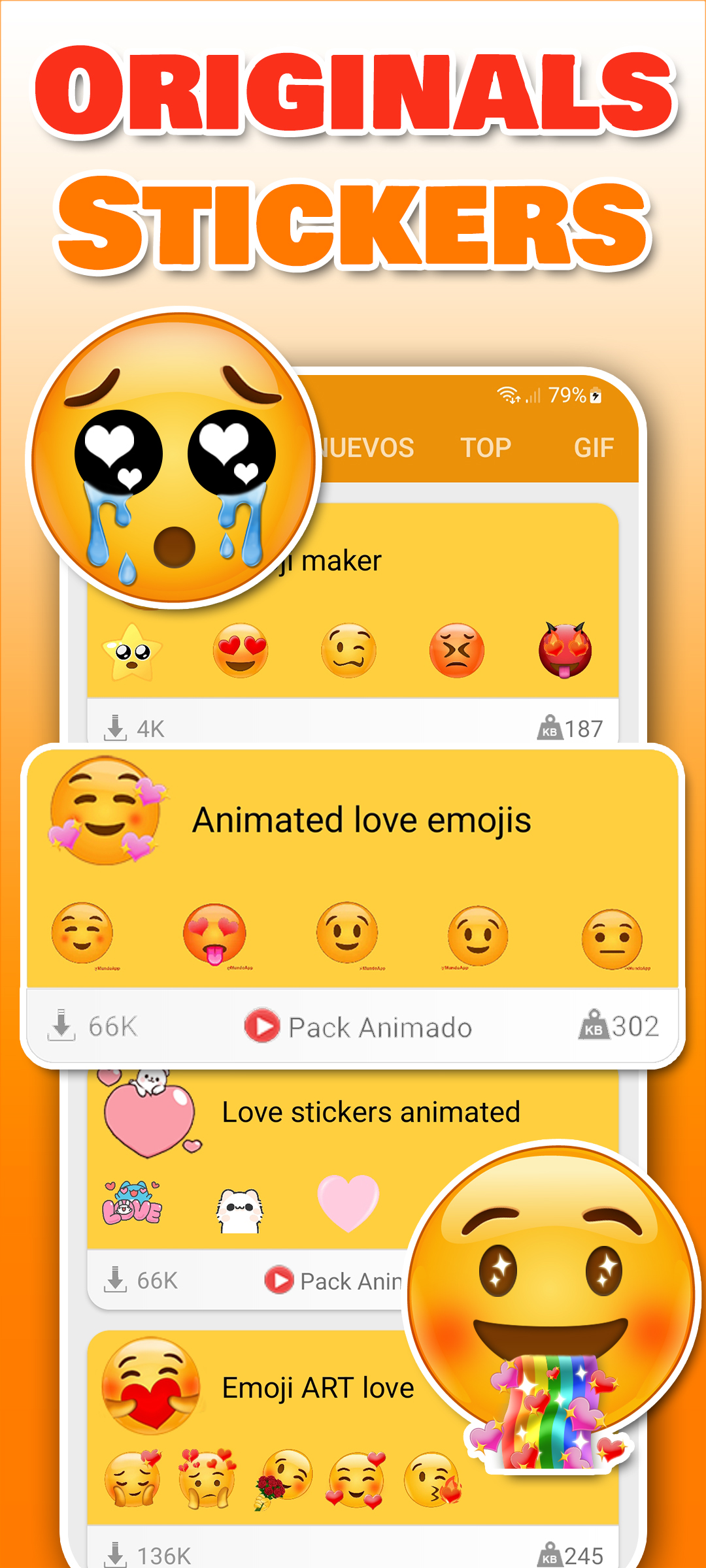 اسکرین شات 2 برنامه Wasticker sticker for whatsapp