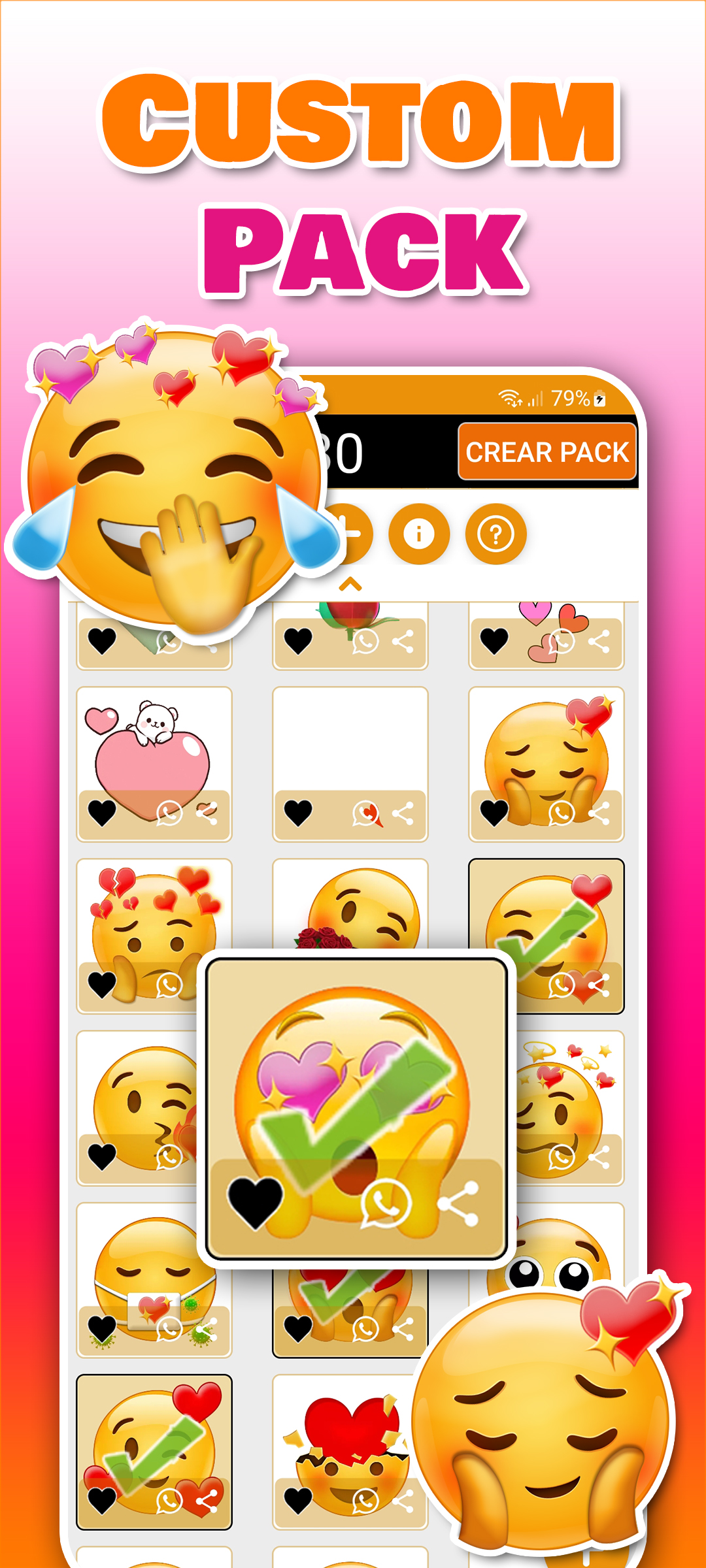 اسکرین شات 3 برنامه Wasticker sticker for whatsapp