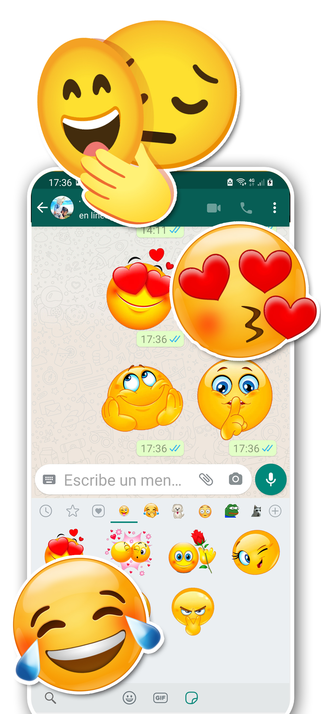 اسکرین شات 2 برنامه Wasticker love for whatsapp
