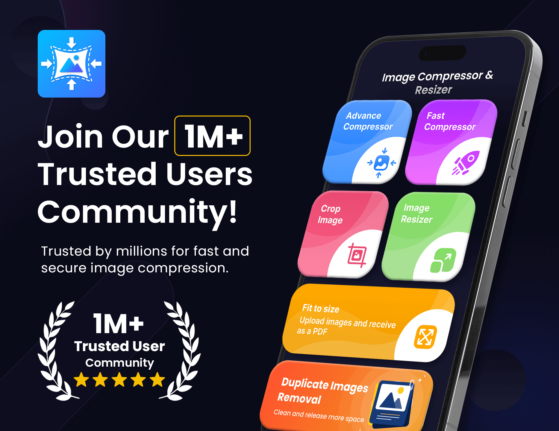 اسکرین شات 1 برنامه Image Resizer & Compressor