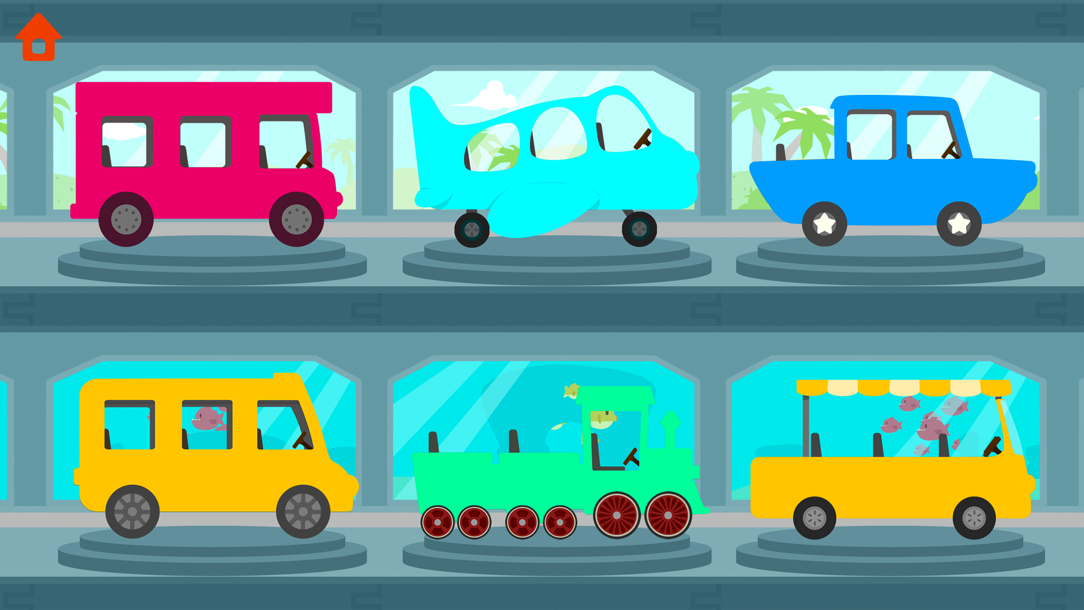 اسکرین شات 5 بازی Dinosaur Bus Games for kids