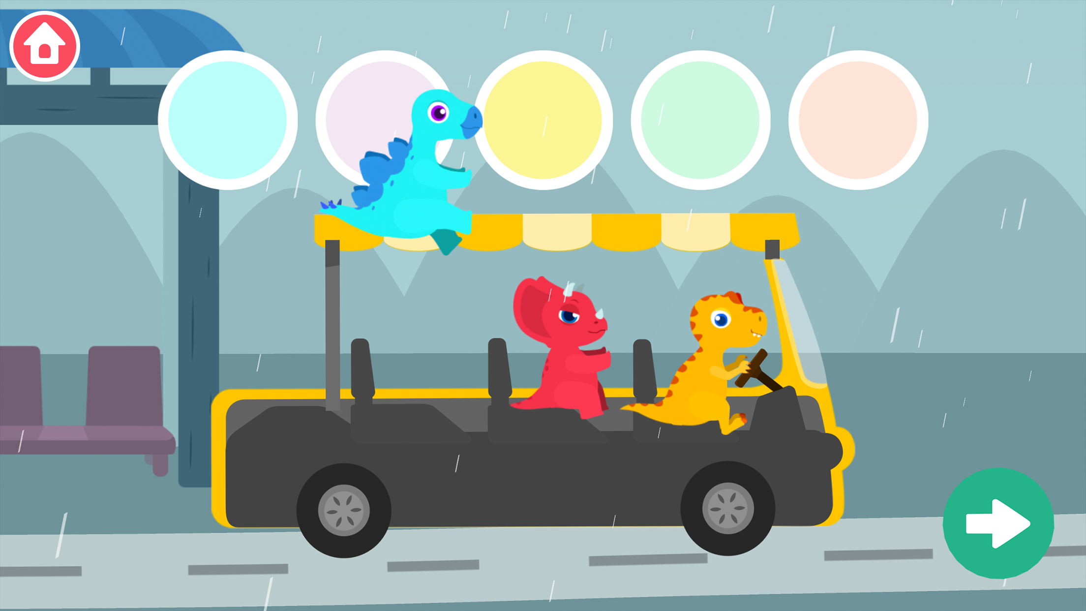 اسکرین شات 2 بازی Dinosaur Bus Games for kids