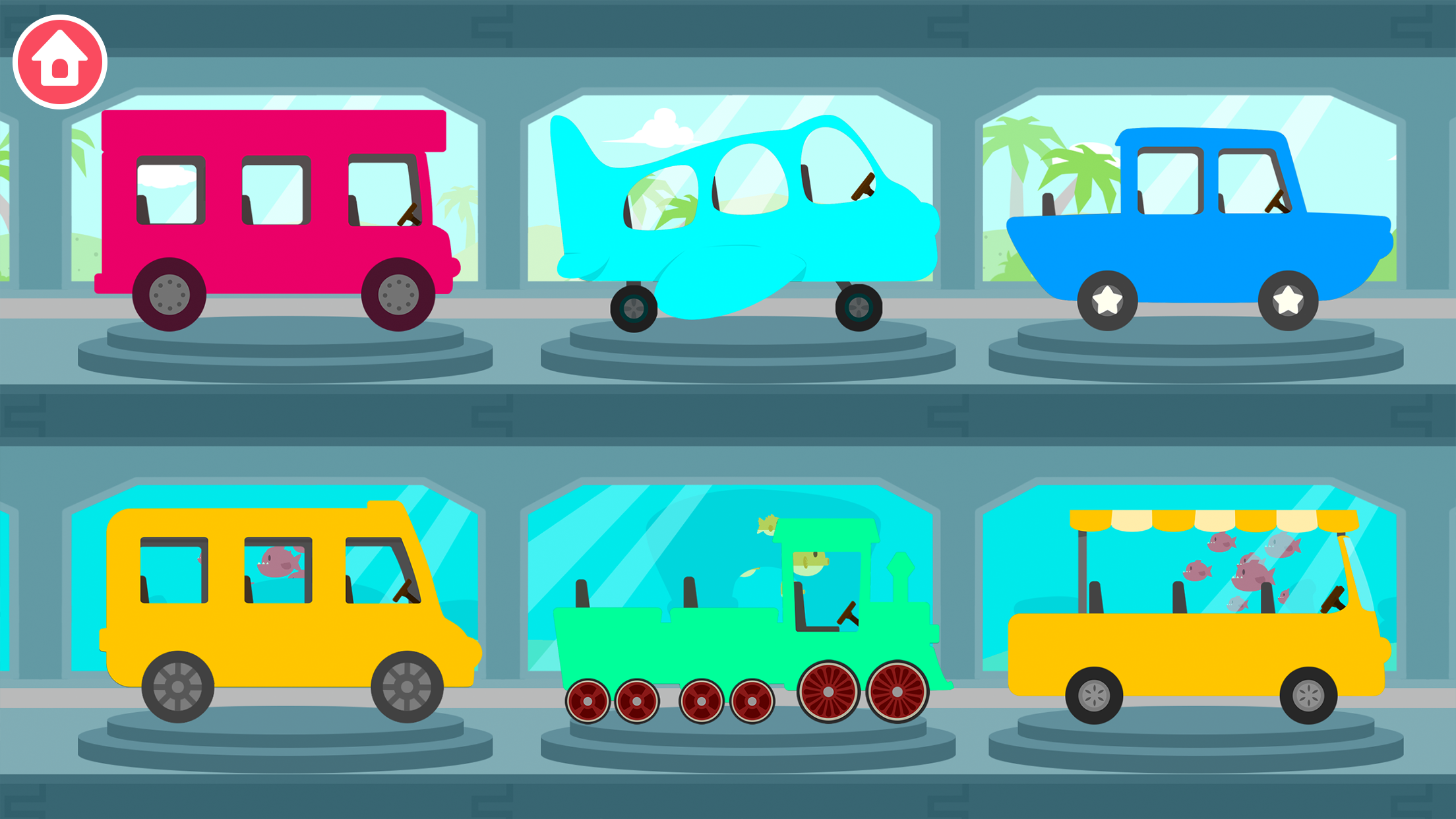 اسکرین شات 5 بازی Dinosaur Bus Games for kids