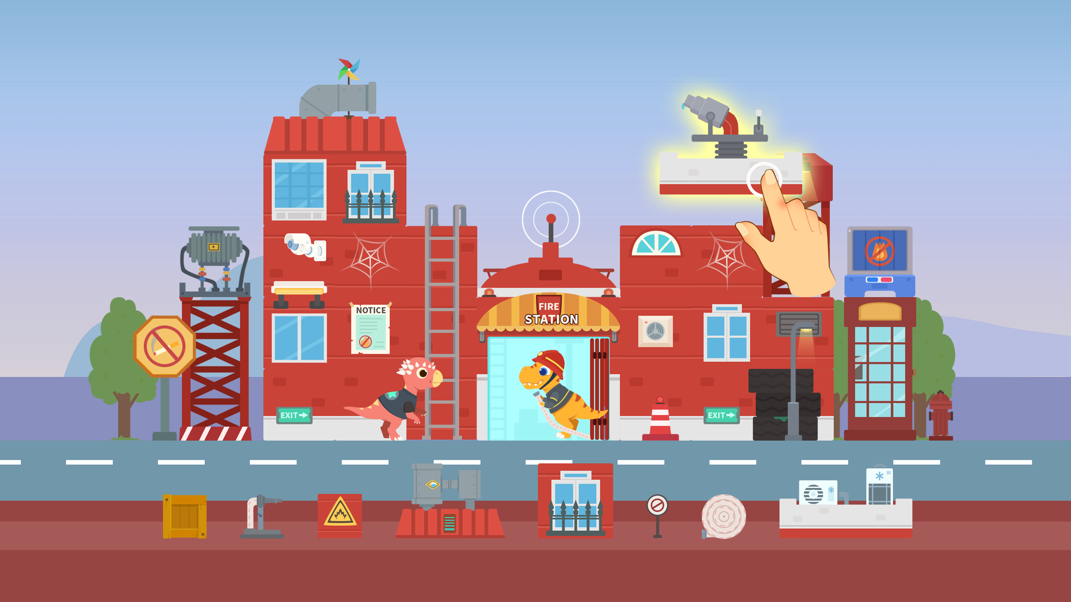 اسکرین شات 1 بازی Dinosaur City: Building Games