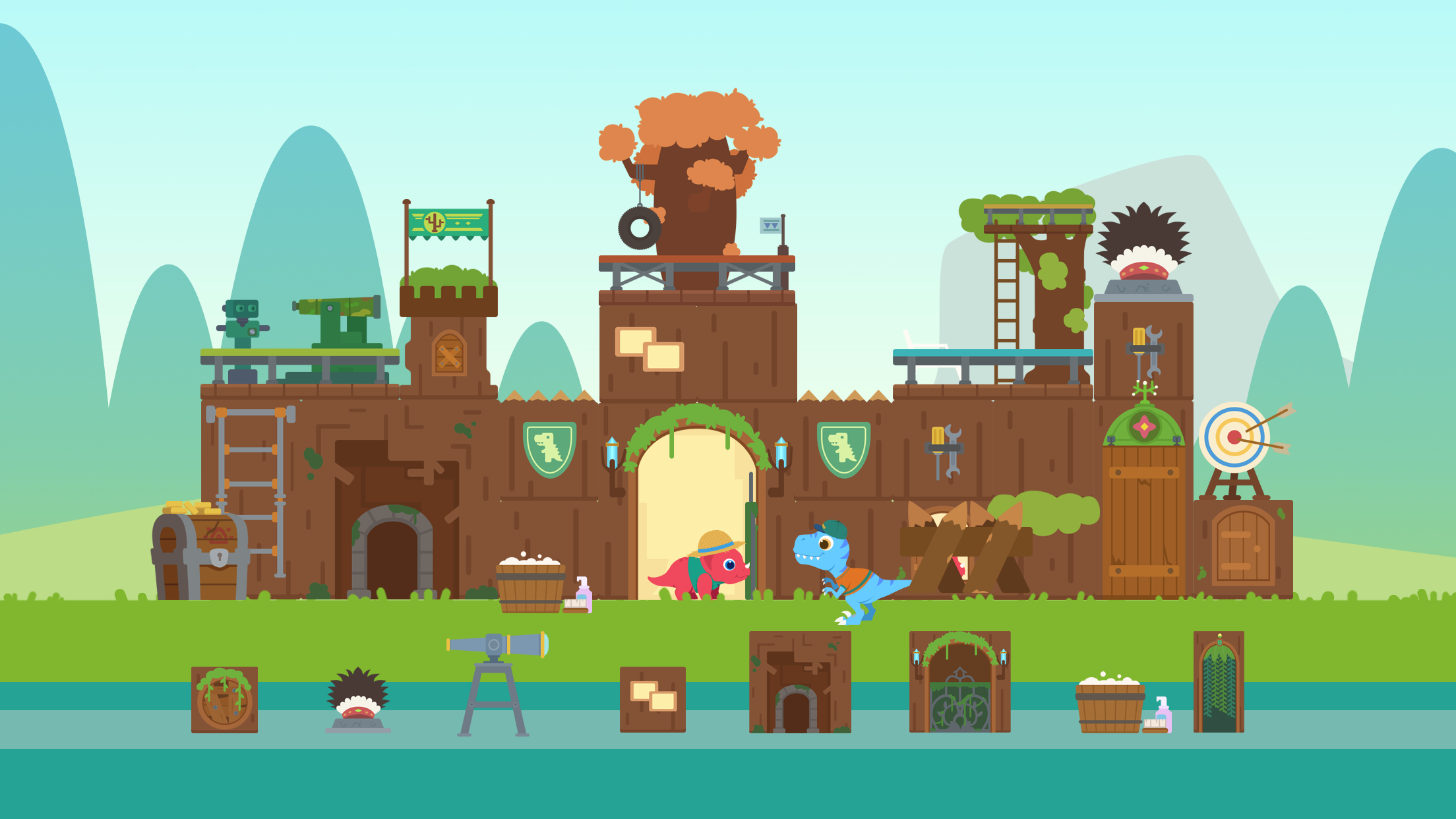اسکرین شات 6 بازی Dinosaur City: Building Games