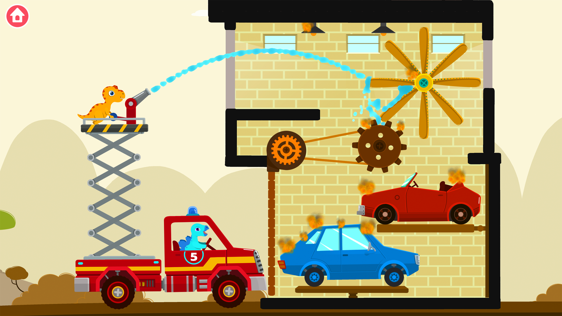 اسکرین شات 1 بازی Fire Truck Rescue - for Kids