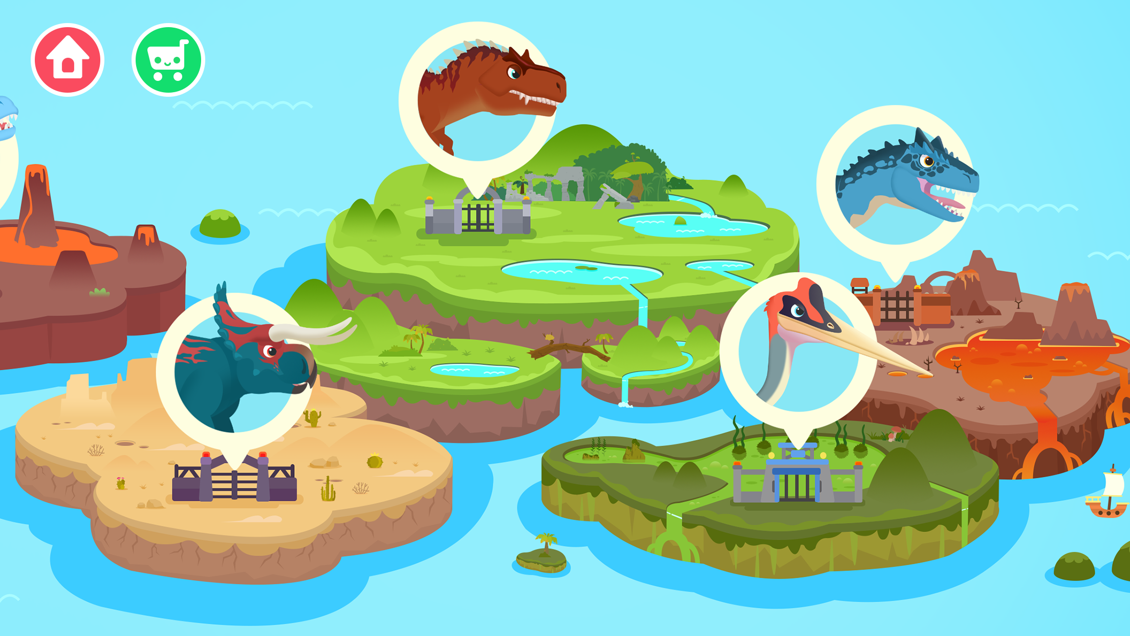 اسکرین شات 7 بازی Dinosaur Guard Games for kids