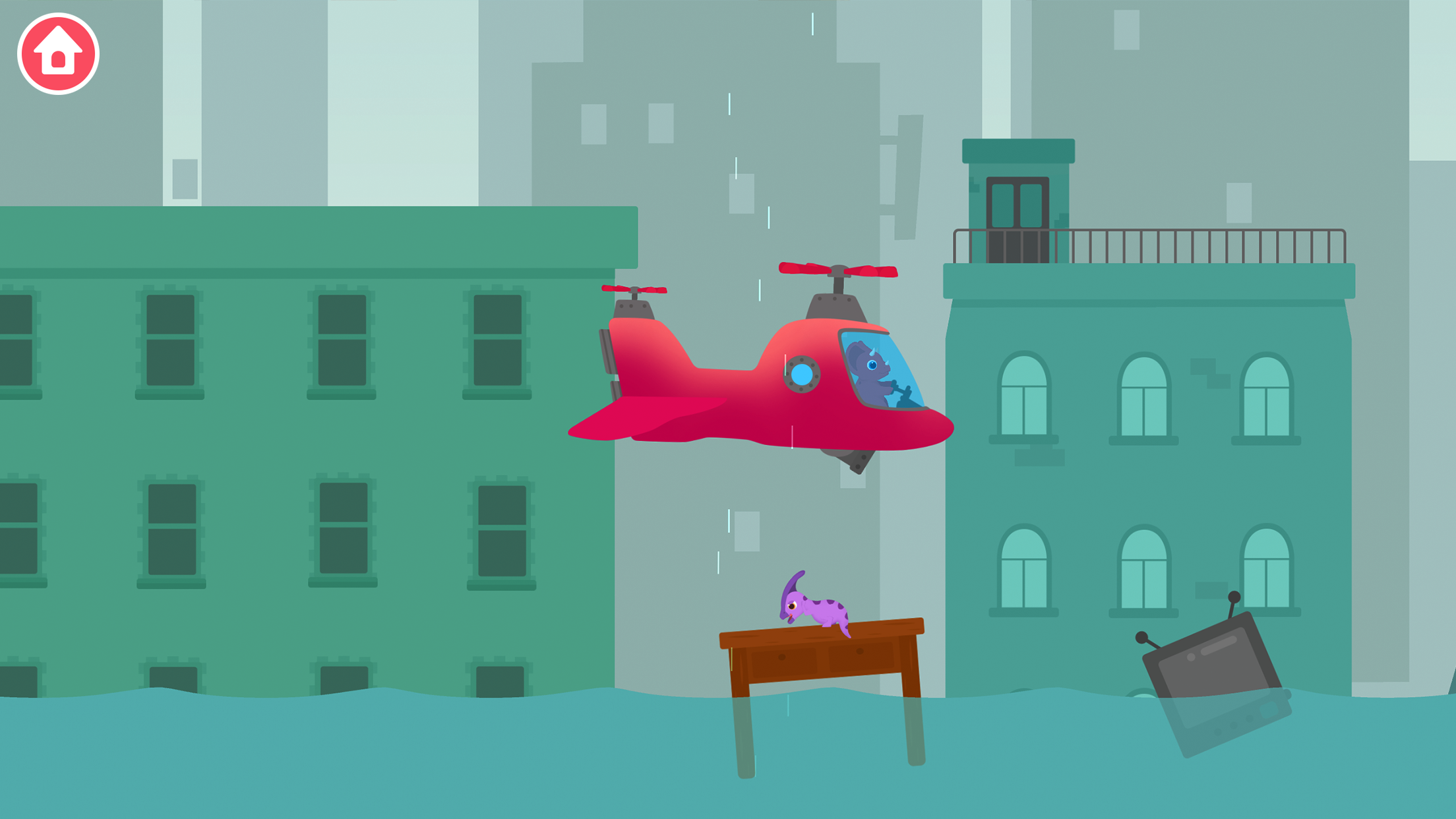 اسکرین شات 6 بازی Dinosaur Helicopter Kids Games