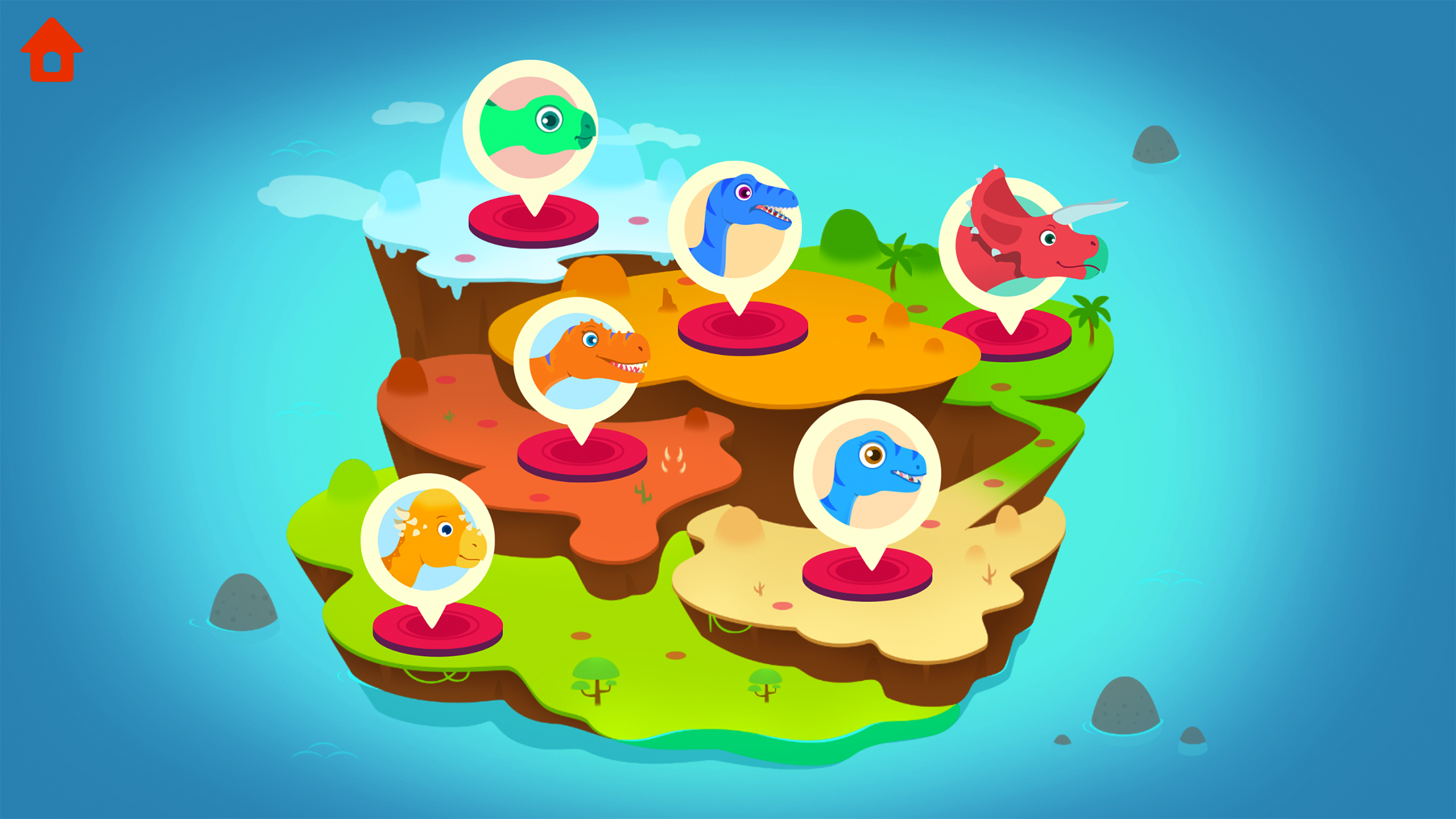 اسکرین شات 5 بازی Dinosaur Island:Games for kids