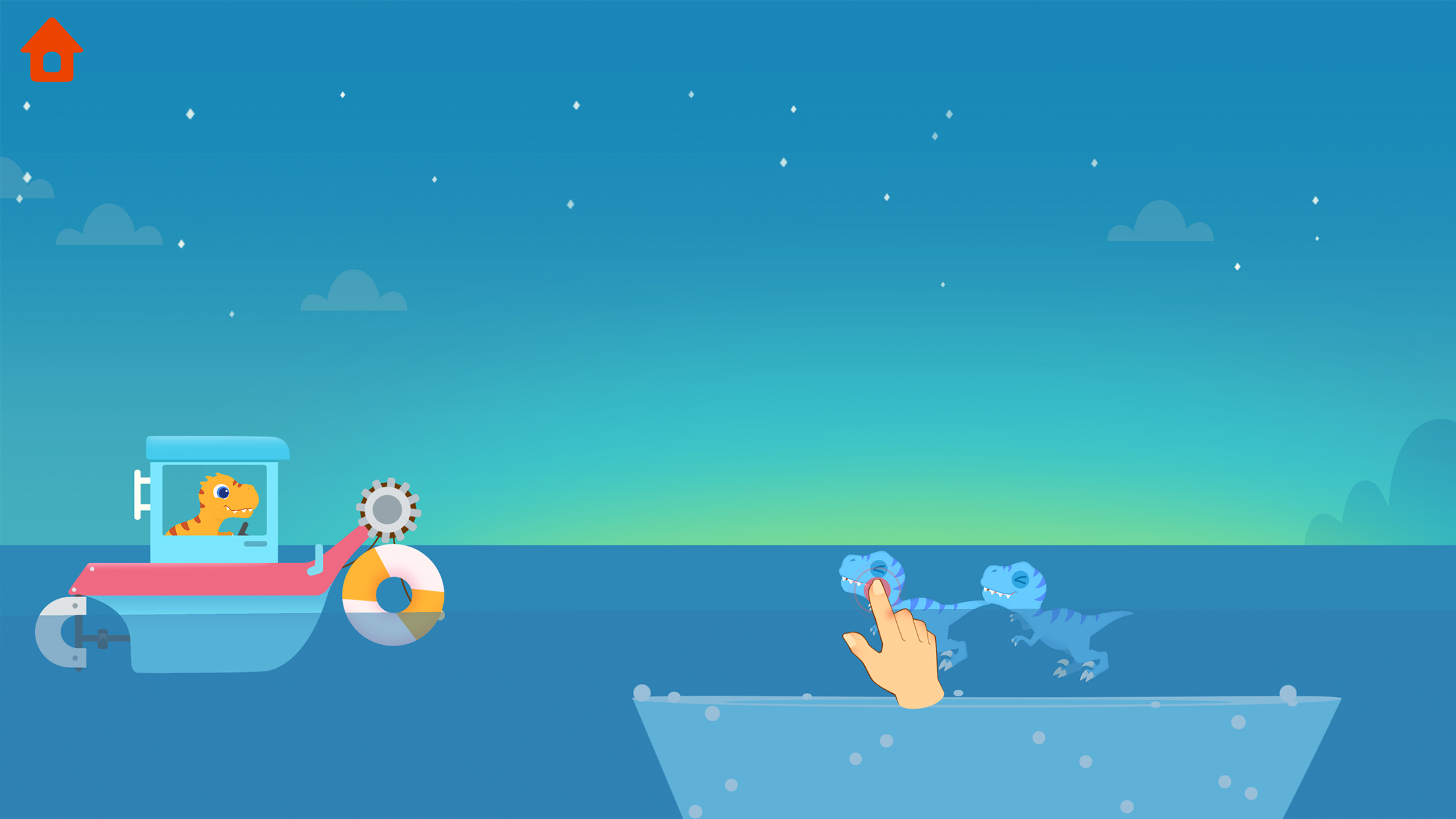 اسکرین شات 7 بازی Dinosaur Patrol Boat: for kids