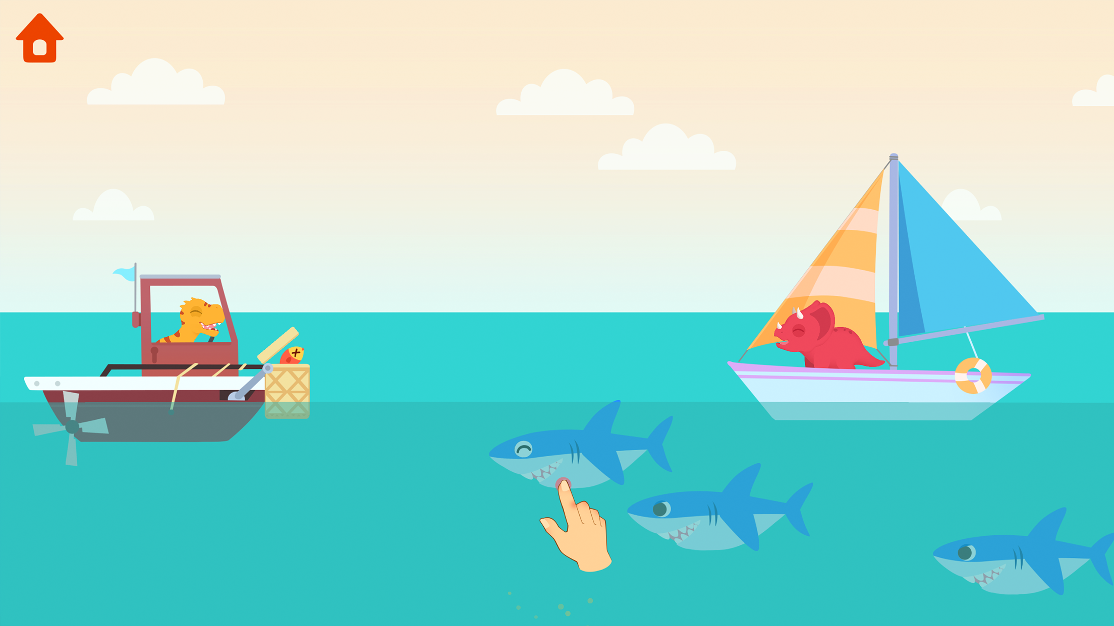 اسکرین شات 5 بازی Dinosaur Patrol Boat: for kids