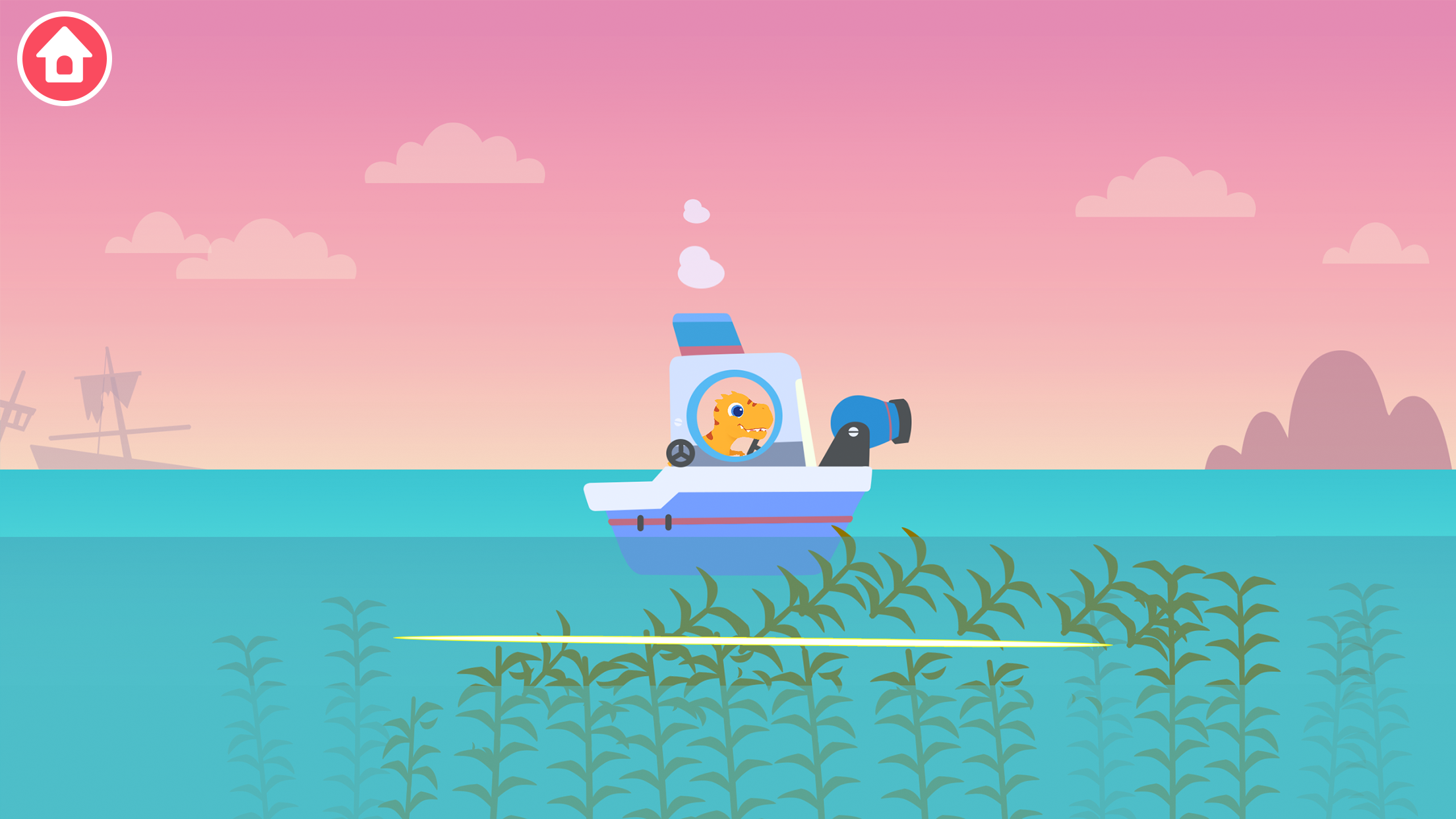 اسکرین شات 4 بازی Dinosaur Patrol Boat: for kids