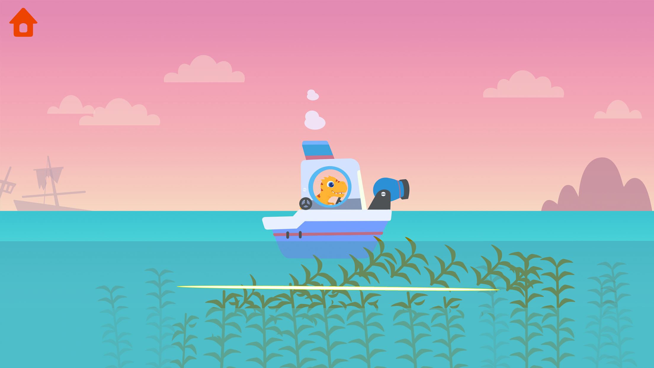 اسکرین شات 4 بازی Dinosaur Patrol Boat: for kids