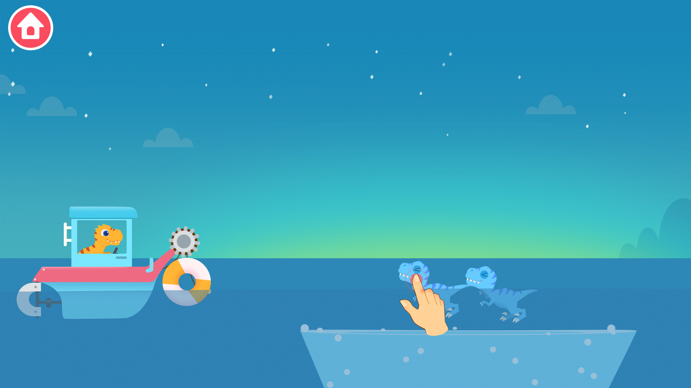 اسکرین شات 7 بازی Dinosaur Patrol Boat: for kids
