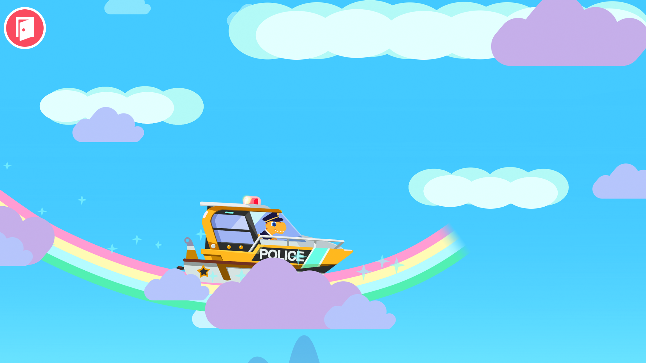 اسکرین شات 8 بازی Dinosaur Police Car kids Games