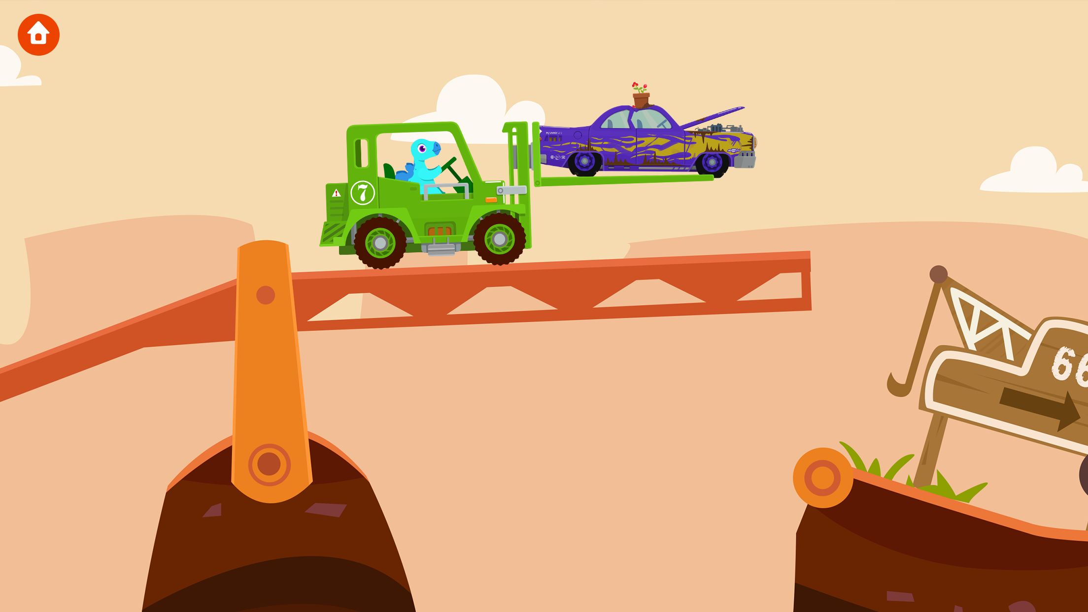 اسکرین شات 3 بازی Dinosaur Rescue Truck Games
