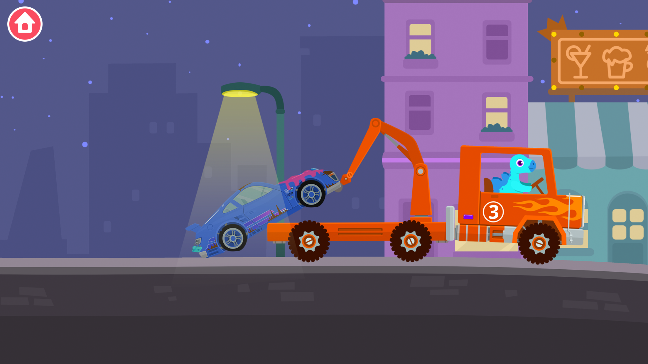 اسکرین شات 2 بازی Dinosaur Rescue Truck Games