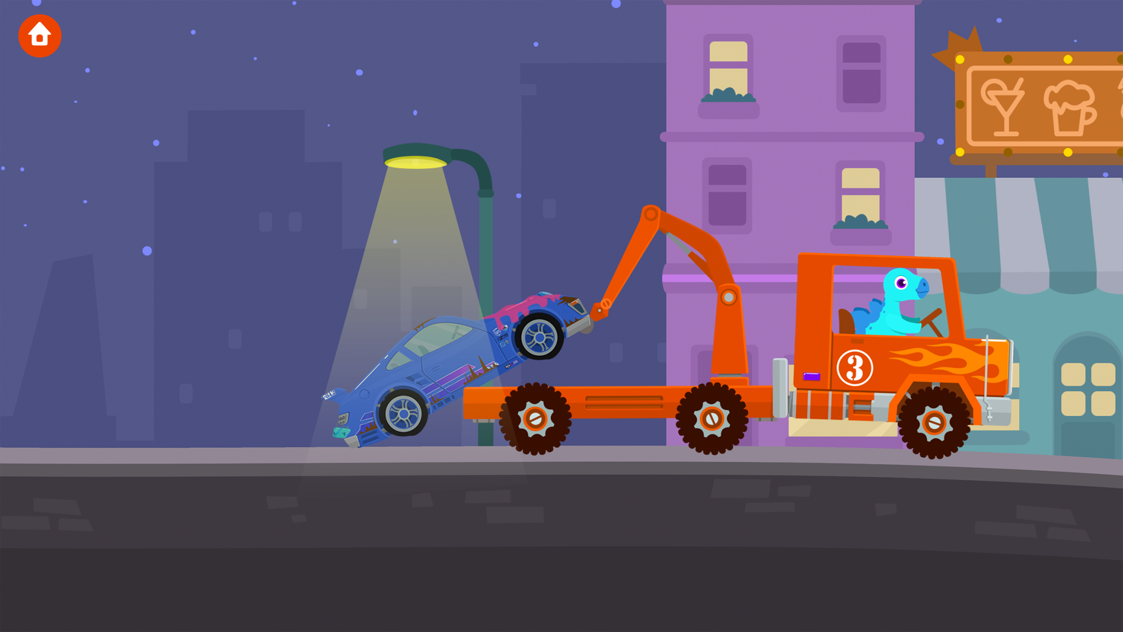 اسکرین شات 2 بازی Dinosaur Rescue Truck Games
