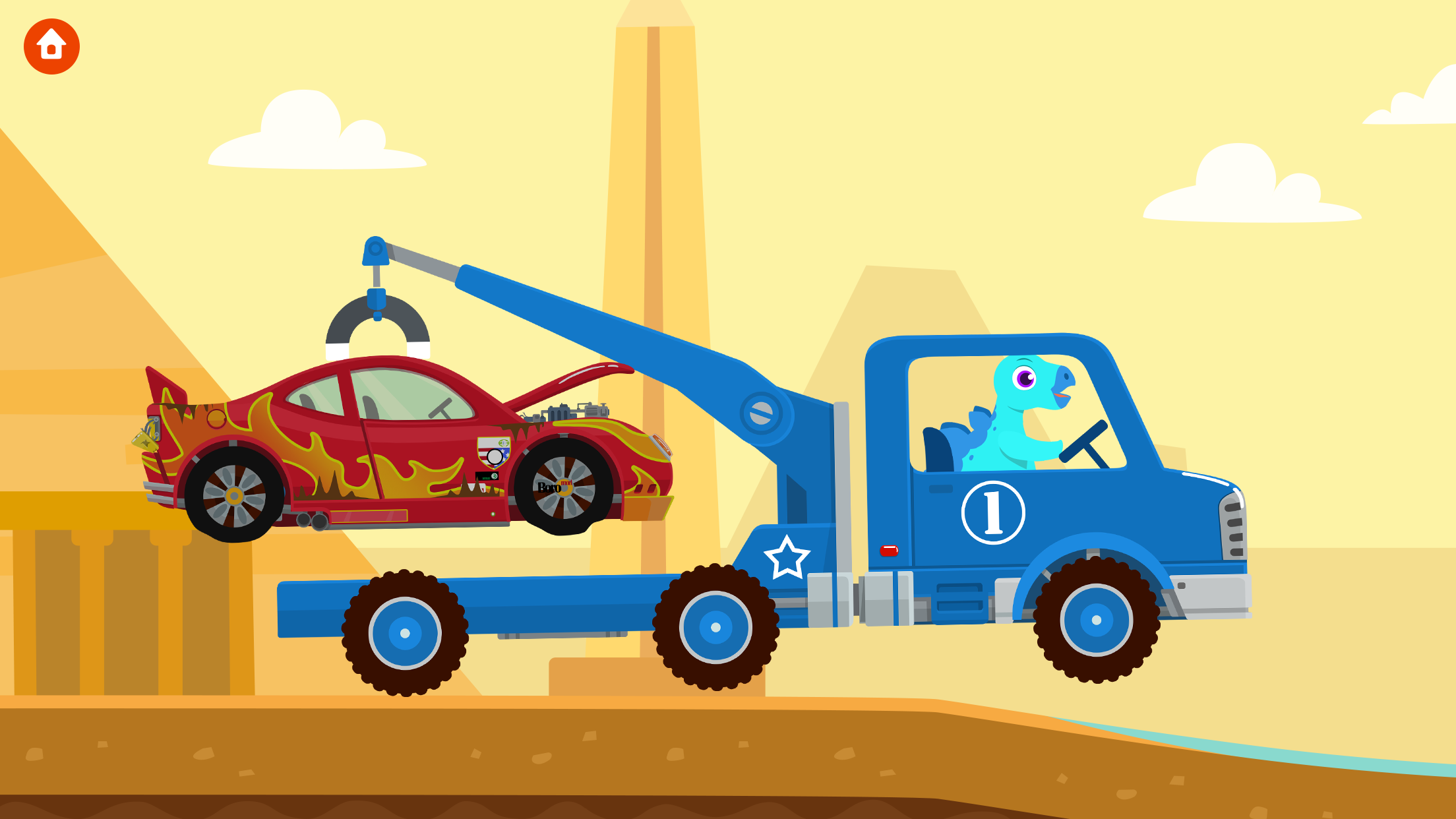 اسکرین شات 7 بازی Dinosaur Rescue Truck Games