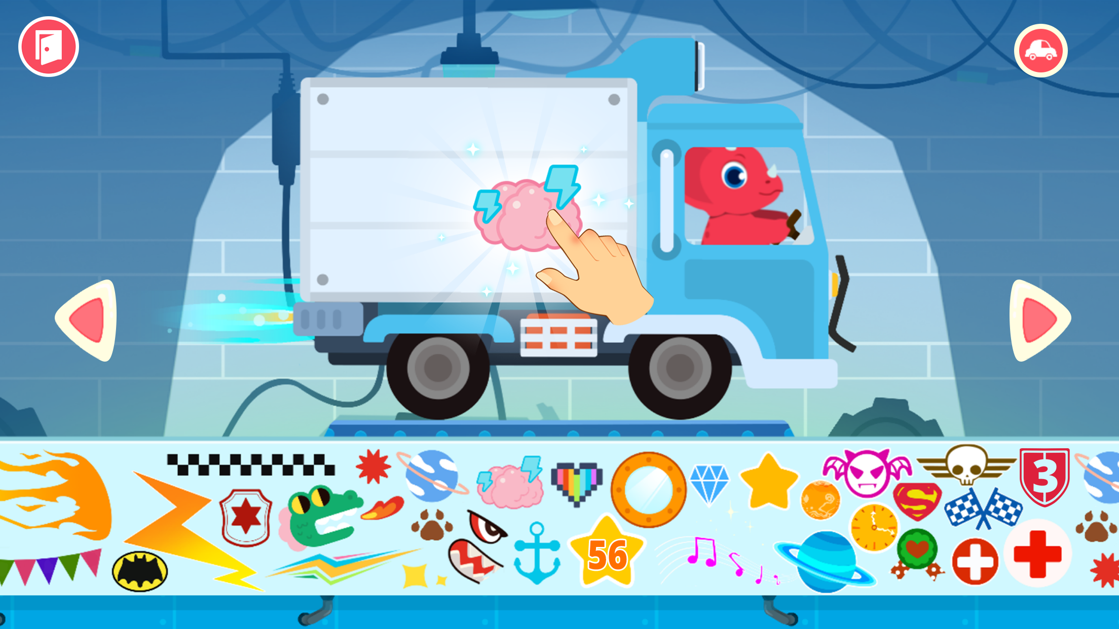 اسکرین شات 6 برنامه Dinosaur Car - Games for kids