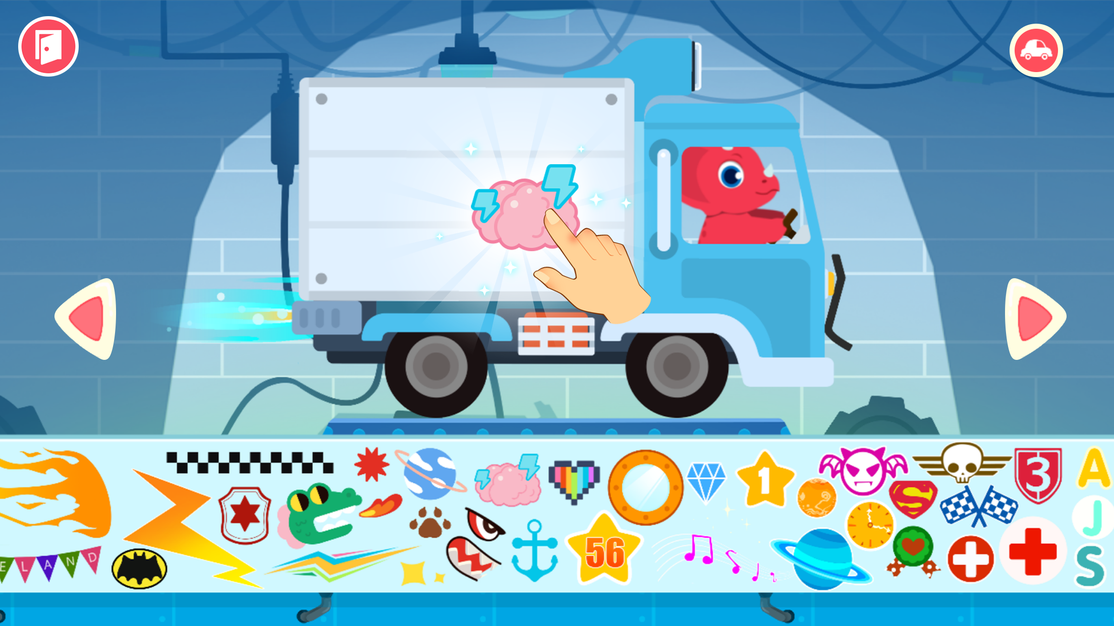 اسکرین شات 6 برنامه Dinosaur Car - Games for kids