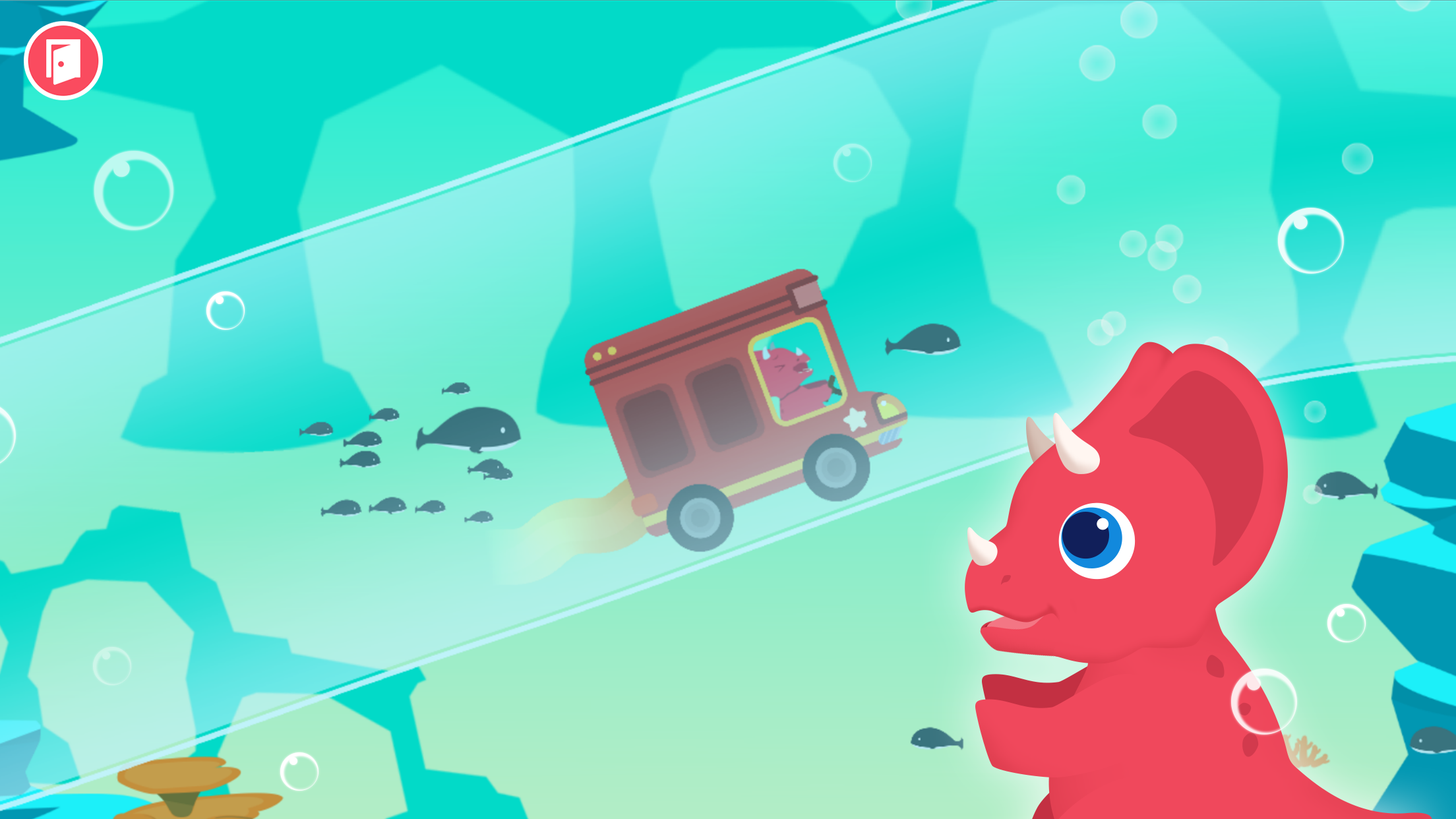 اسکرین شات 8 برنامه Dinosaur Car - Games for kids