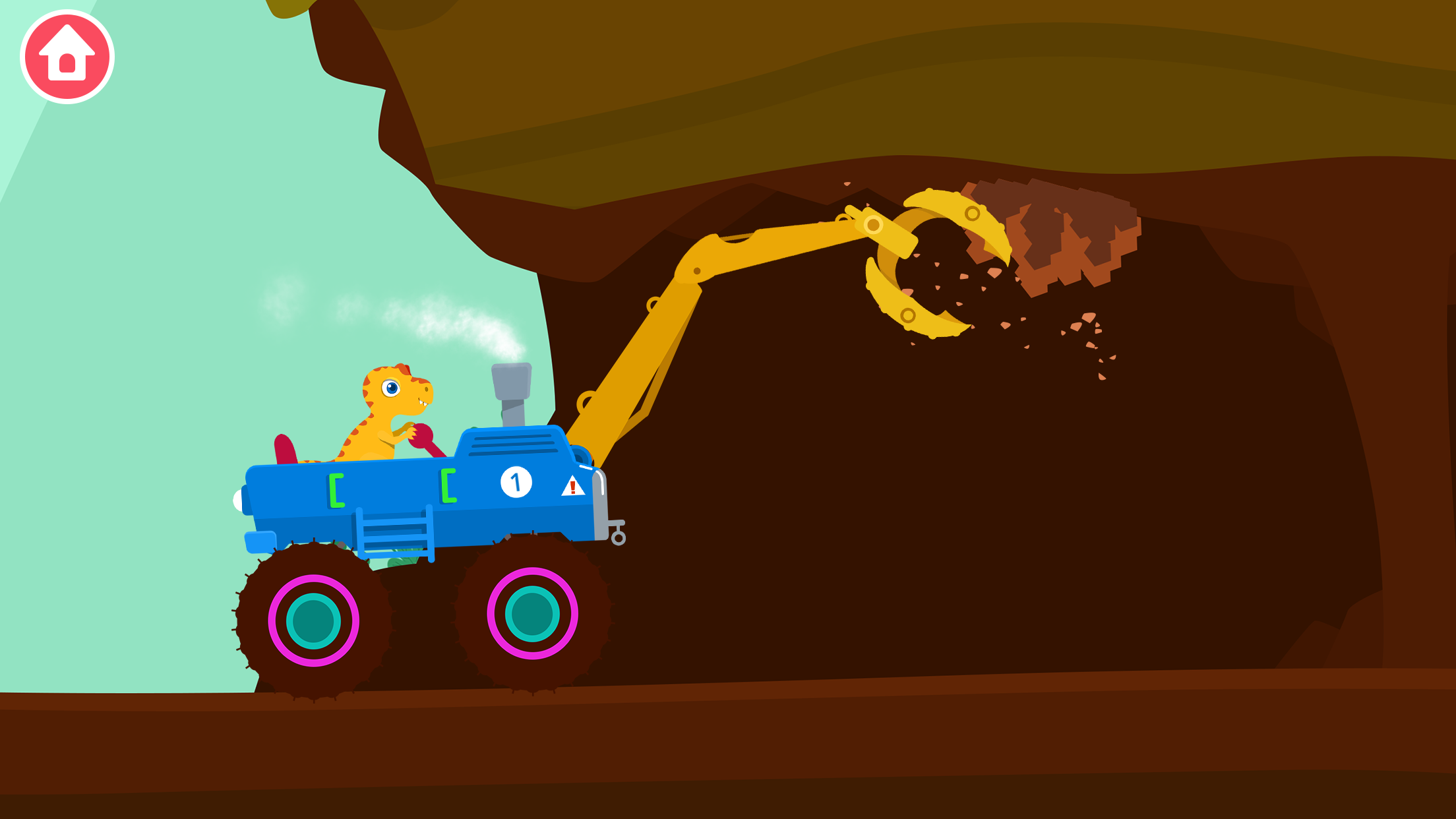 اسکرین شات 1 بازی Dinosaur Digger:Games for kids