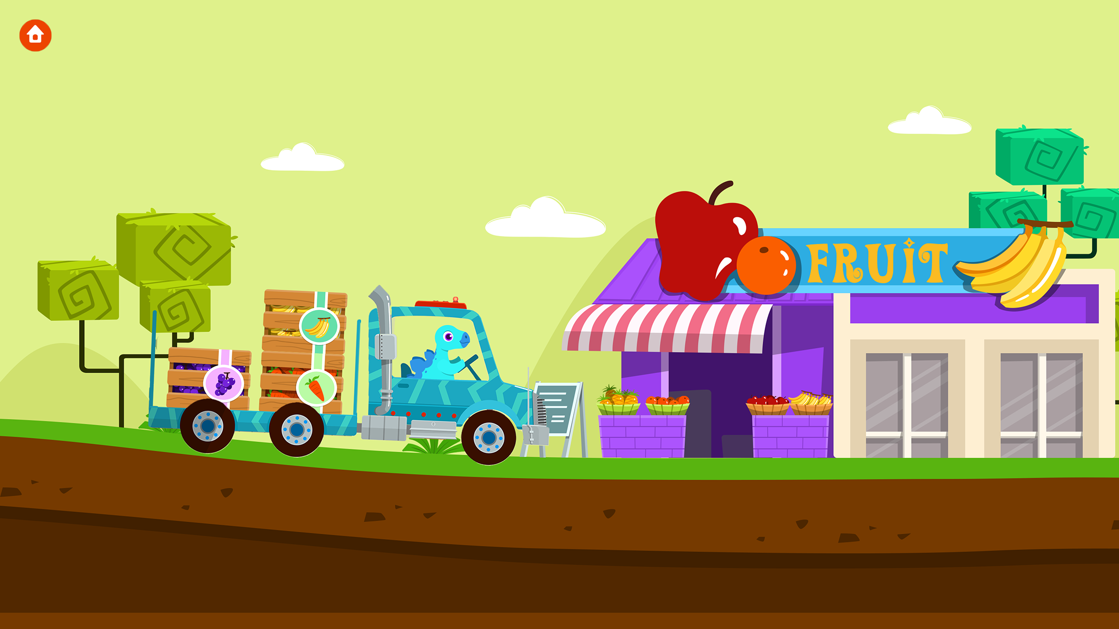 اسکرین شات 6 بازی Dinosaur Truck games for kids