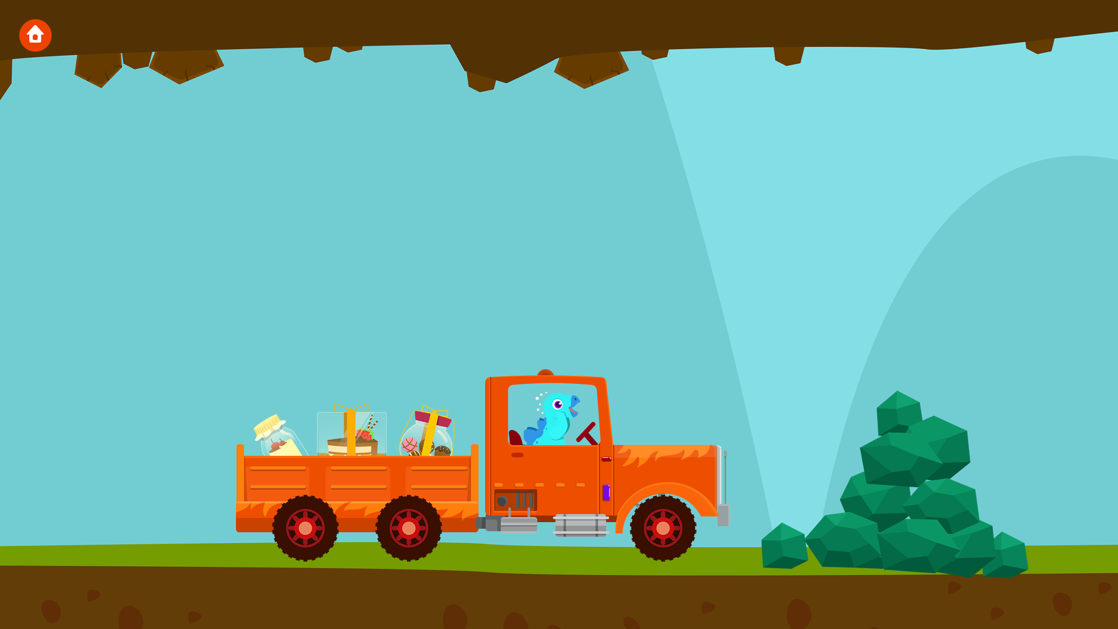 اسکرین شات 1 بازی Dinosaur Truck games for kids