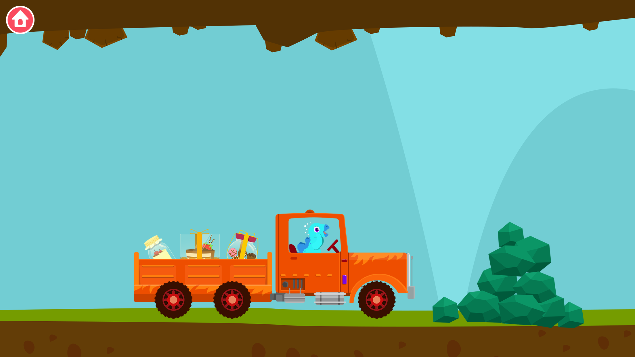 اسکرین شات 1 بازی Dinosaur Truck games for kids